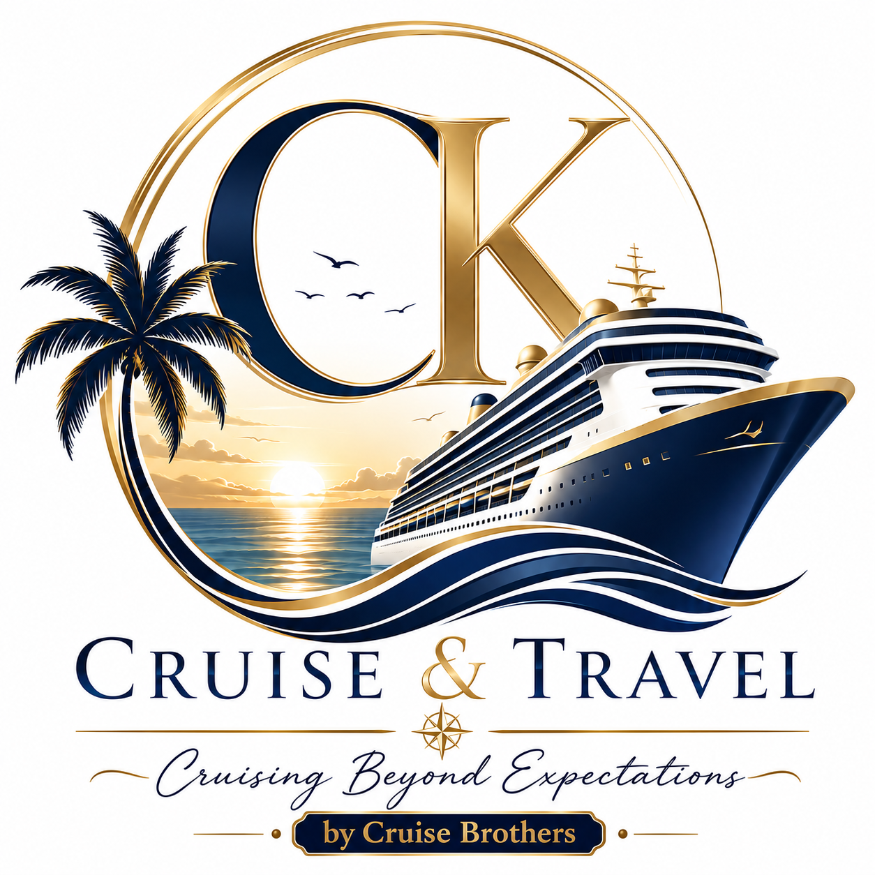 CK Cruise & Travel  logo